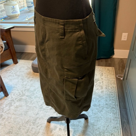 Vince Stretch Cotton Utility Cargo Skirt - Picture 1 of 6